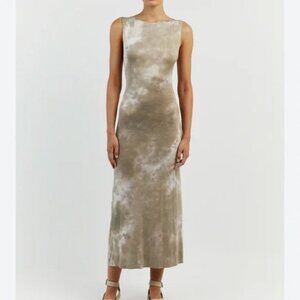 DISSH Olive Tie-Dye Maxi Dress